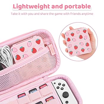 Nintendo Switch ストロベリーケース付き Nintendo Switch ケース スイッチ かわいい イチゴ いちご 収納